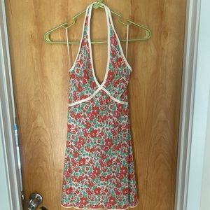 Zara floral halter dress